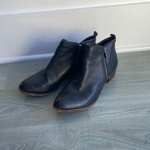 Lucky Brand Black Leather Booties
